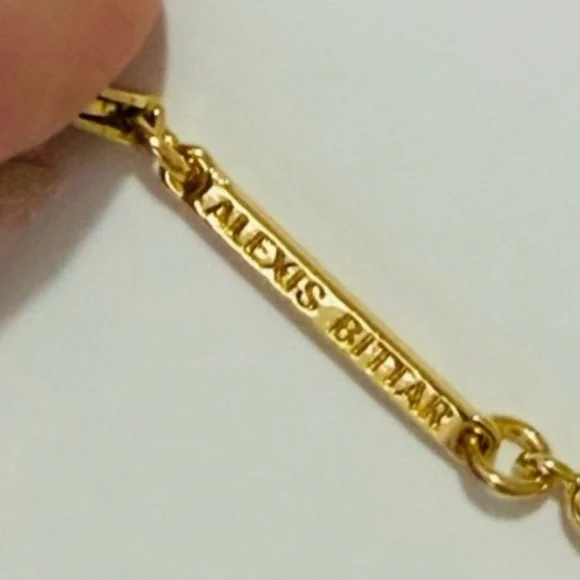 NEW Solanales Crystal Pave Teardrop Necklace Alexis Bittar F28 - Picture 4 of 4